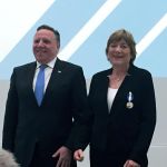 Le Premier ministre du Québec François Legault et la réalisatrice Léa Pool