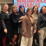(2022) De gauche à droite: Aliaa Khachouk, Isabelle Hayeur, Nicole Giguère, Anik Salas, Ginger Le Pêcheur, Constance Chaput-Raby, Laura Marroquin-Éthier. (Justine Martin et Marie-Claude Paradis-Vigneault absentes de la photo)
