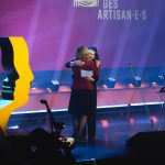 La réalisatrice Anik Salas et La réalisatrice Nicole Giguère reçoit le Prix Gémeaux des Artisan.e.s © Lucille Audoineau-Maire