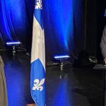 La réalisatrice Helen Doyle et le Ministre Mathieu Lacombe, lors de la cérémonie des Prix du Québec 2025 © Helen Doyle